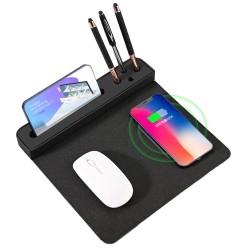 Promosyon Kablosuz powerbank şarj cihazı mouse pad 3